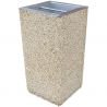 Cendrier 9 L à poser ou à coller avec bac Inox