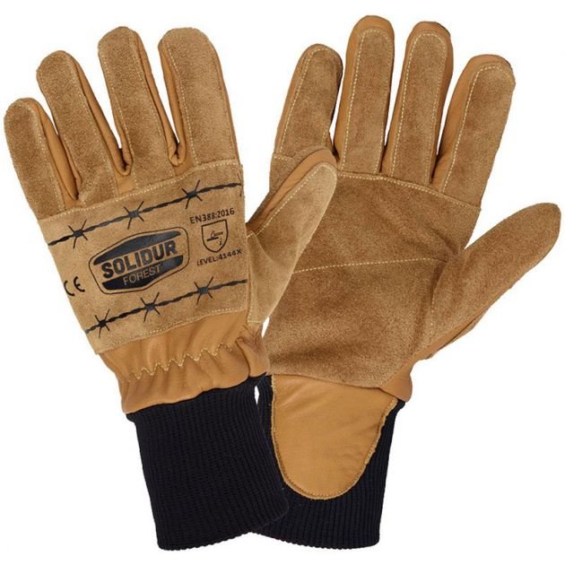 gants de debardage cuir solidur
