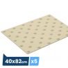 Bande podotactile extèrieure, résine méthacrylate, Adhésive beige 40x82