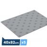 Bande podotactile extèrieure, résine méthacrylate, Adhésive gris 40x82