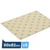 Bande podotactile extèrieure, résine méthacrylate, Adhésive beige 60x82