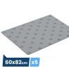 Bande podotactile extèrieure, résine méthacrylate, Adhésive gris 60x82