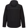 Softshell à capuche KX3 (3 couches) noir dos