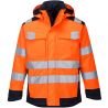 Veste de pluie modaflame arc électrique orange face