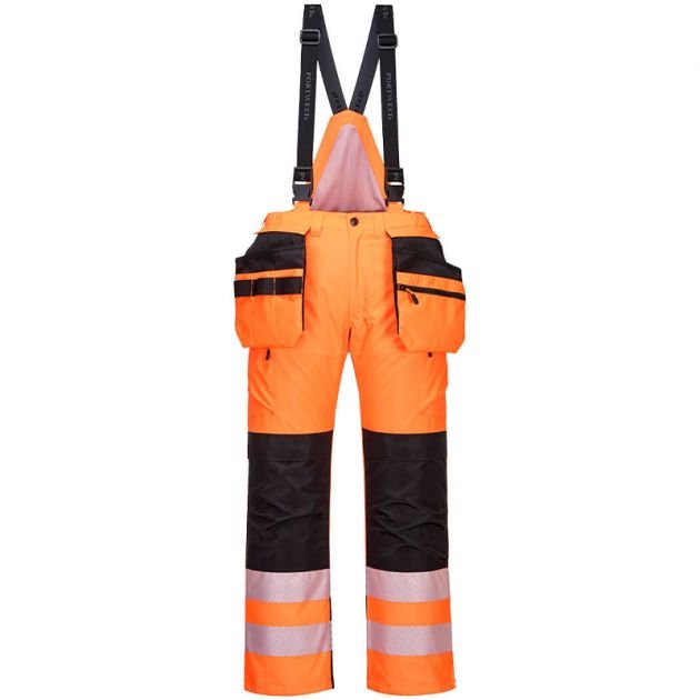 Pantalon d'hiver PW3 haute visibilité orange face