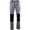 Pantalon poche cote - multi decoupes gris