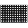 Tapis caillebotis en caoutchouc naturel noir 23 mm