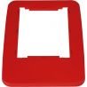 Cadre de couvercle pour poubelle de tri sélectif rouge