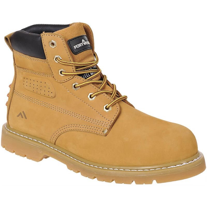 Chaussure de chantier cuir camel