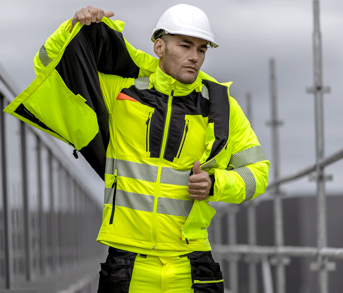 Veste chantier haute visibilité